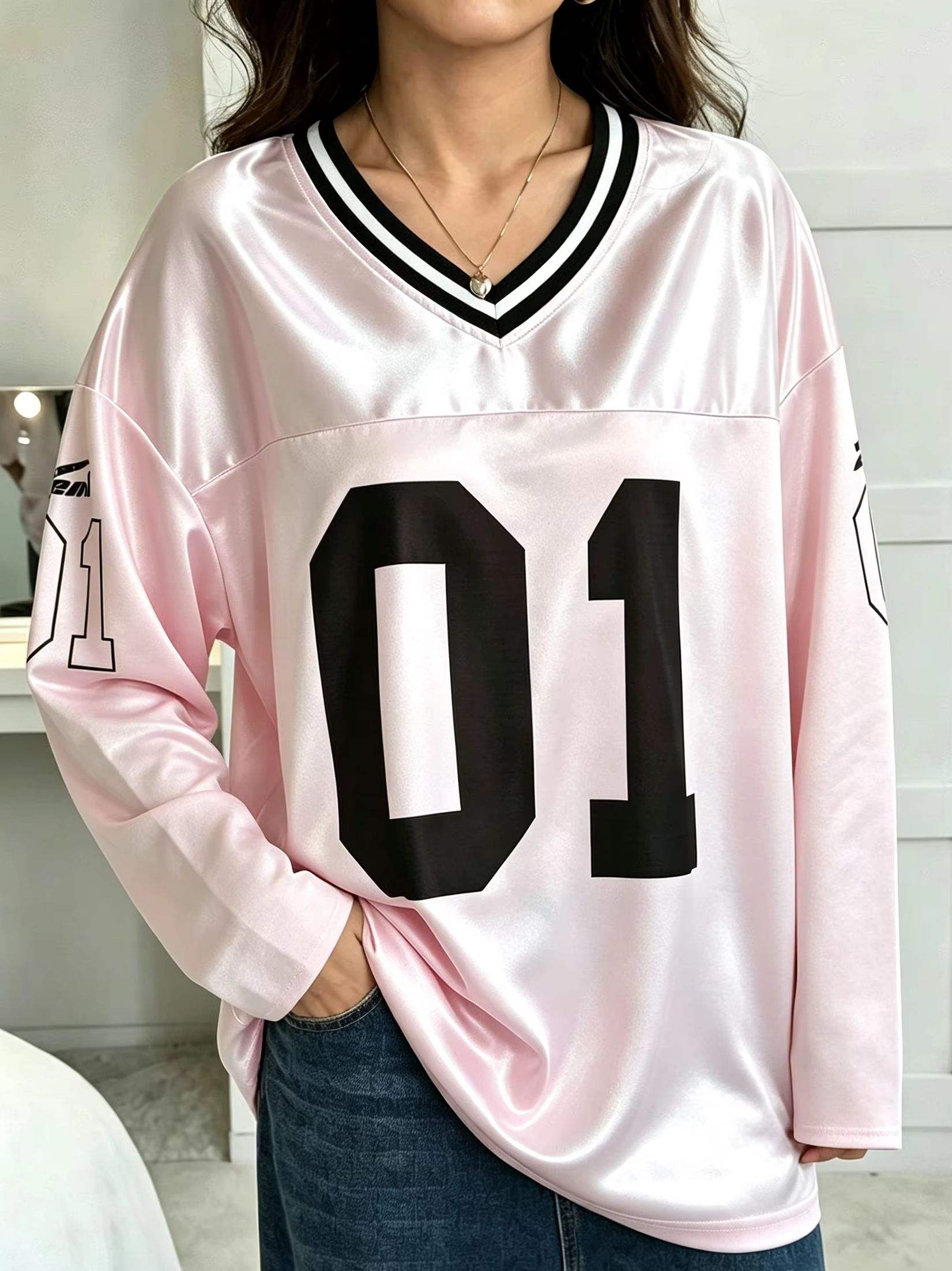 Vintage Fashion Streetwear - تي شيرت رجالي ونسائي بأكمام طويلة