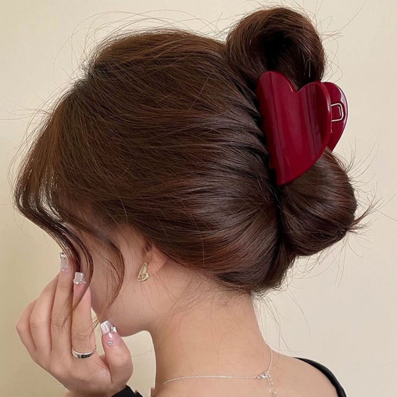 Vintage Fashion Bloggers - خمر مشبك شعر أحمر مقاطع شكل
