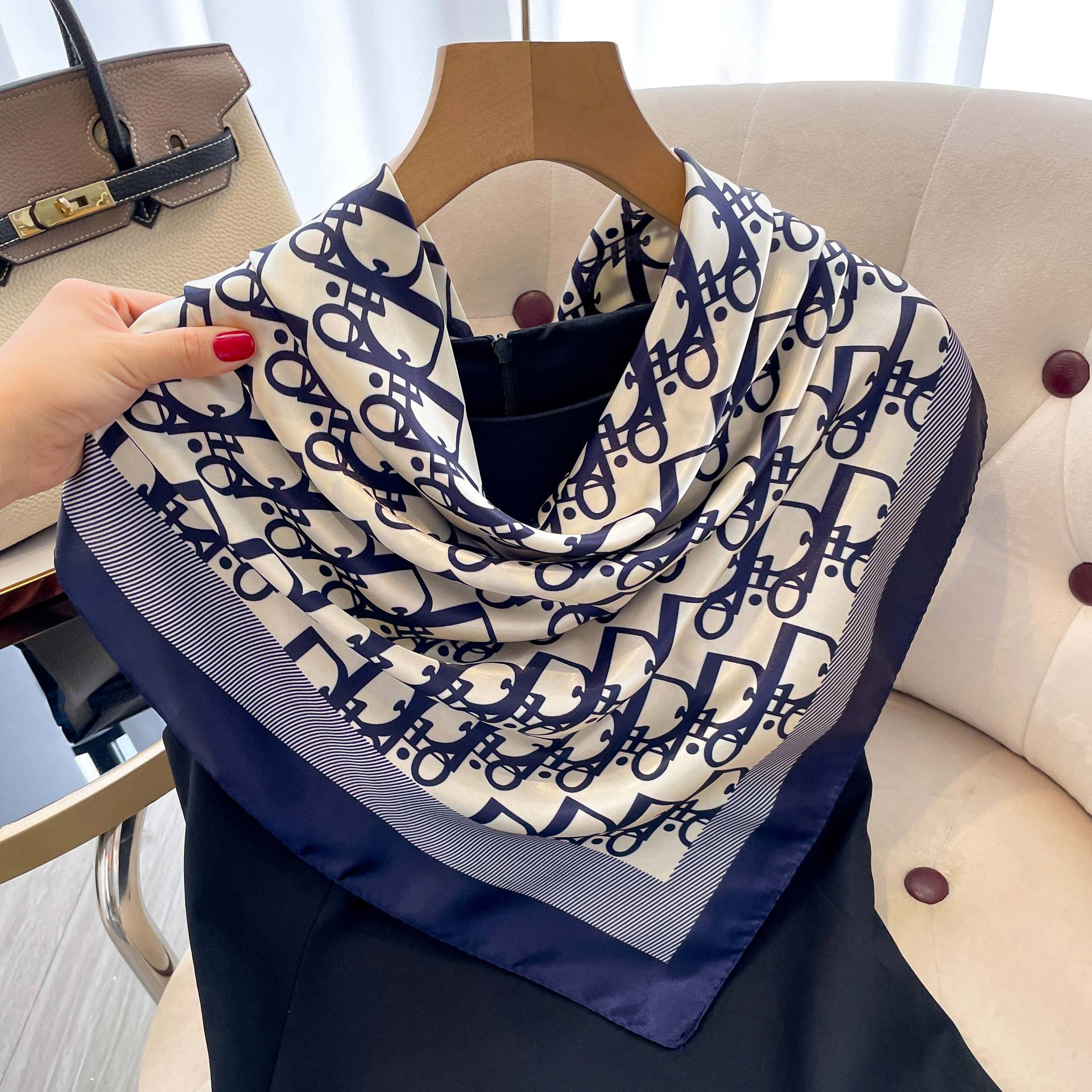 Vintage Fashion Knitwear - 1 قطعة 90 سنتيمتر السيدات وشاح