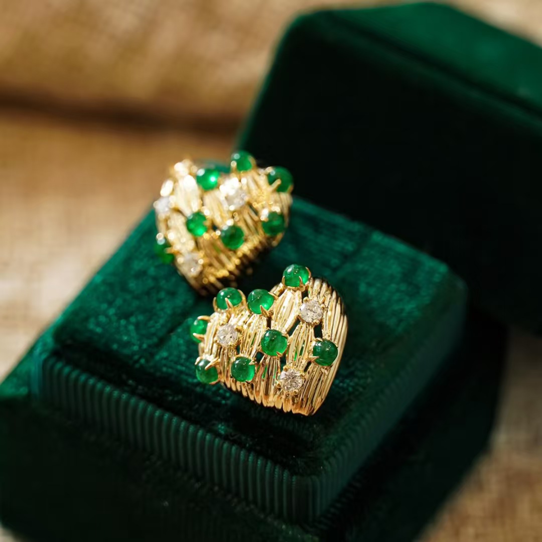 Retro14K الذهب معبأ الزمرد قطر - مراجعة Vintage Fashion Eras وسعره