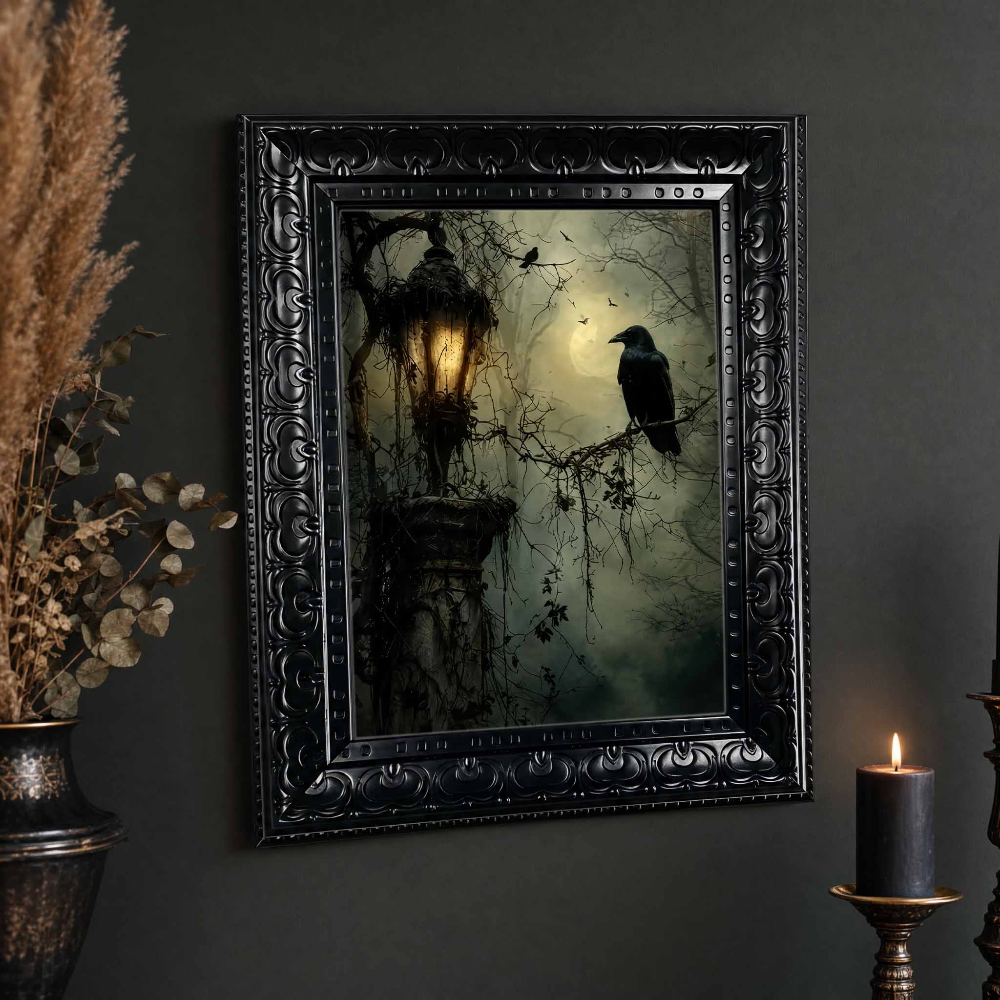 فن جداري للهالوين، لوحة قماشية - مراجعة Vintage Fashion Wall Art وسعره