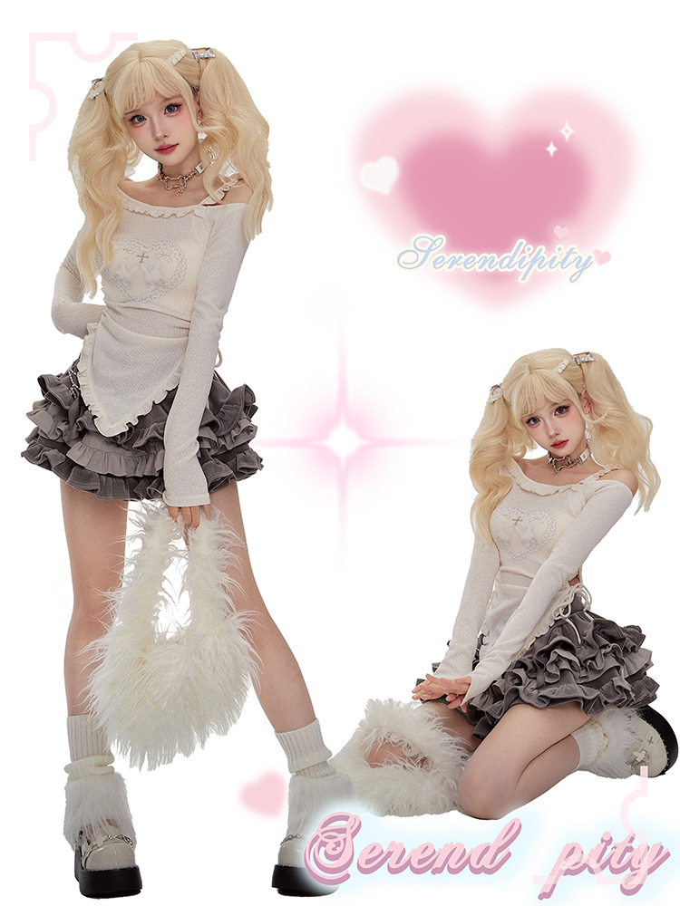 اليابانية Kawaii خمر 3 قطعة مج - مراجعة Vintage Fashion Knitwear وسعره