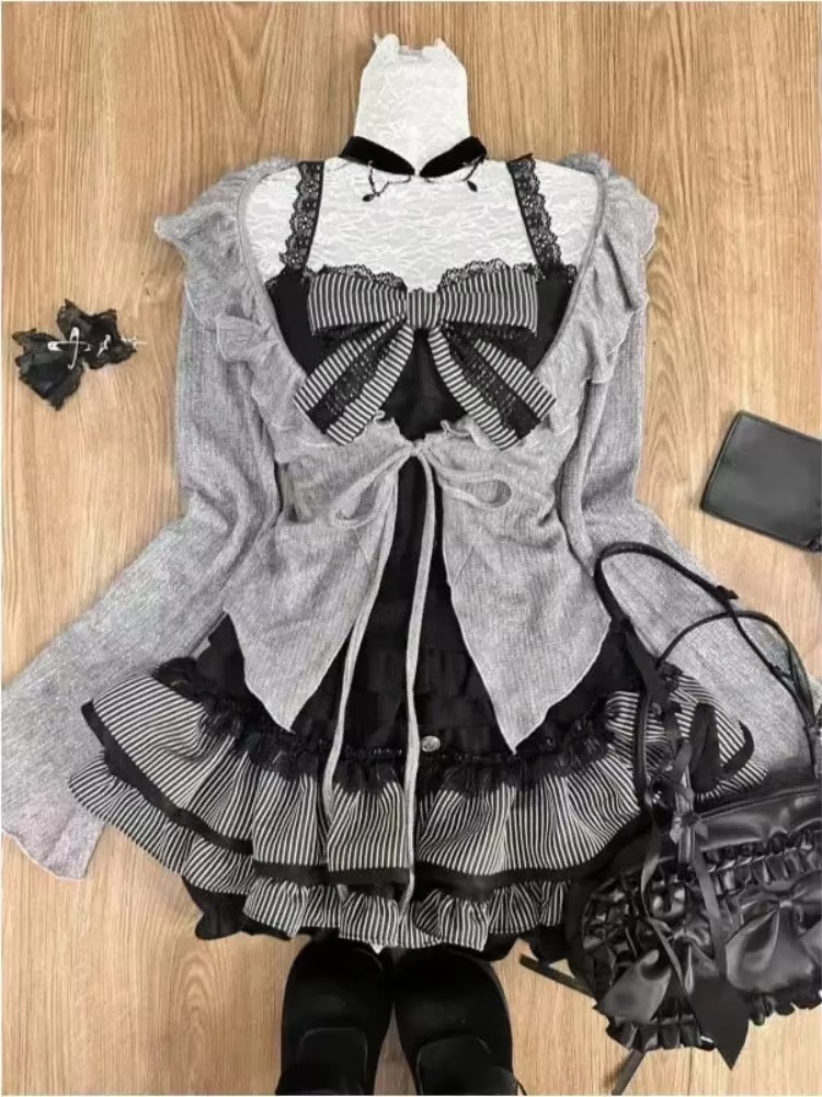 اليابانية Kawaii خمر 3 قطعة مج - مراجعة Vintage Fashion Knitwear وسعره