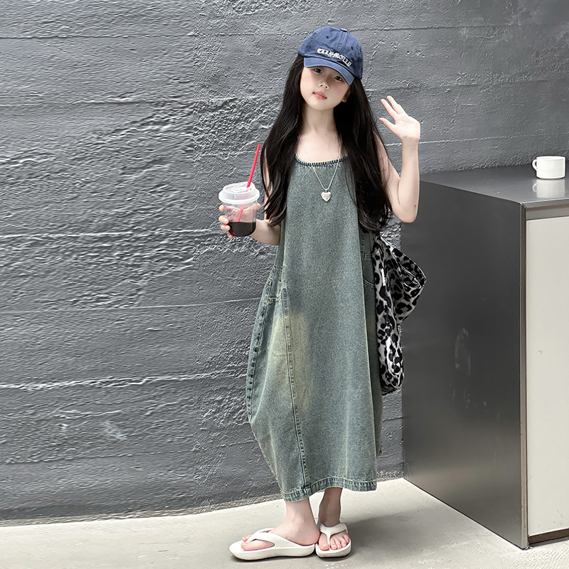 فستان كلاسيكي أزرق للأطفال الب - مراجعة Vintage Fashion Streetwear وسعره