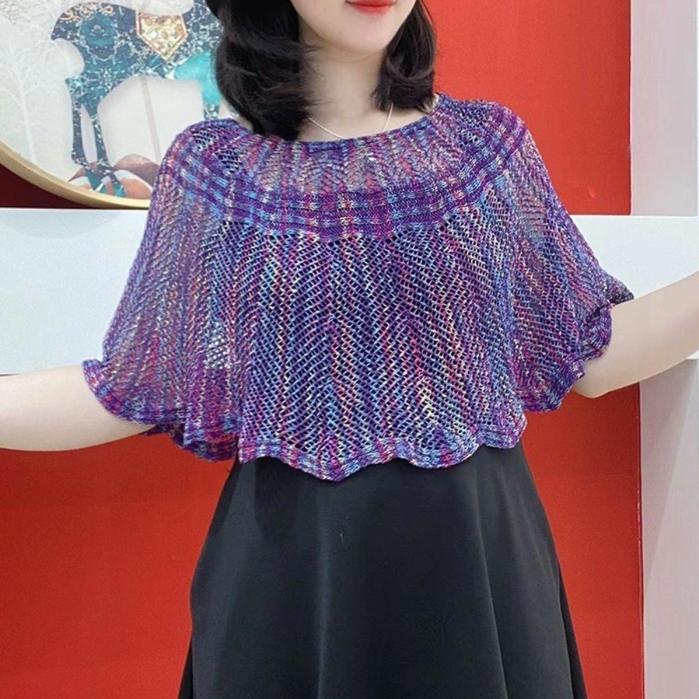 شال كروشيه بتصميم بولوفر، ببرو - مراجعة Vintage Fashion Knitwear وسعره
