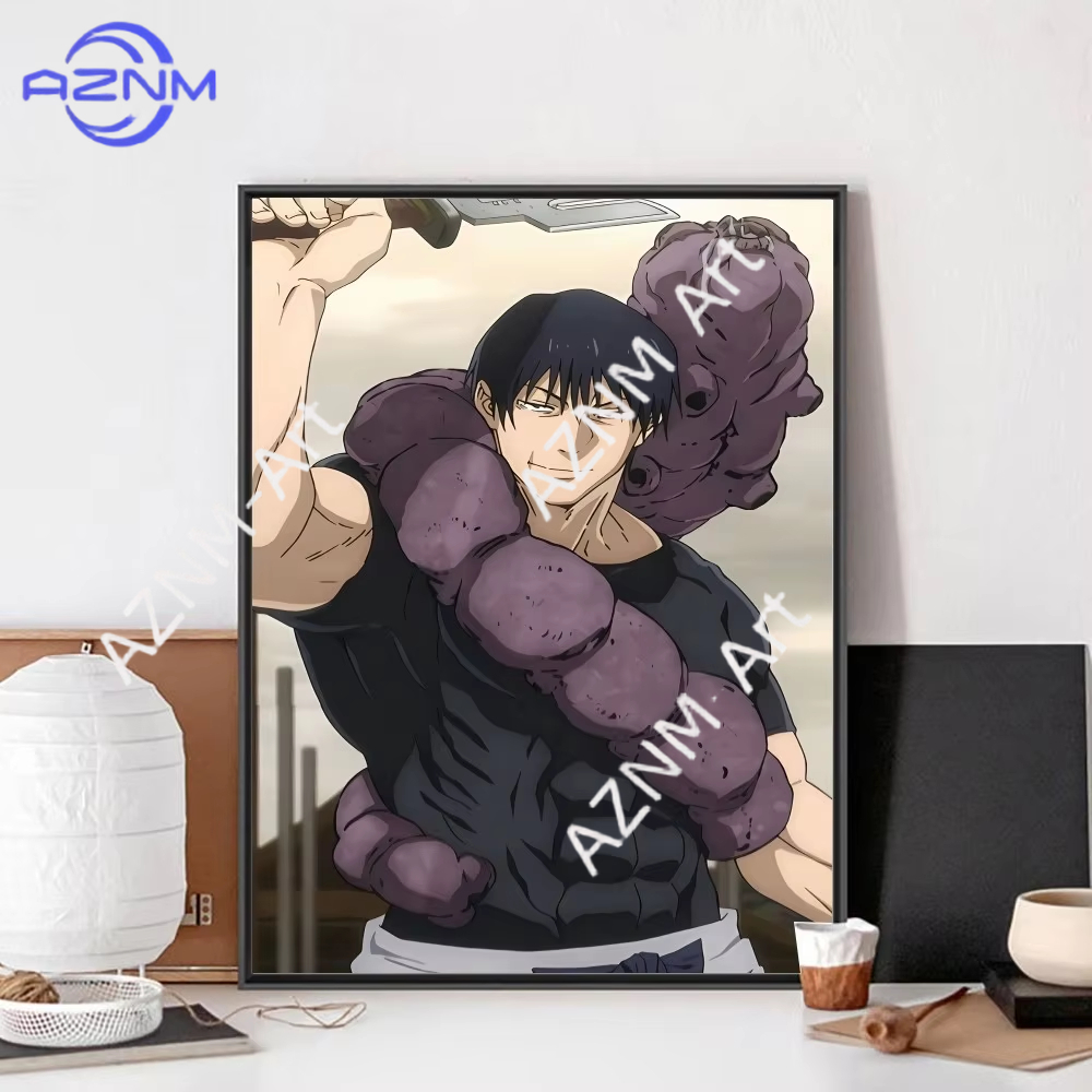 1 قطعة، ملصق جوجوتسو كايسن فوش - مراجعة Vintage Fashion Wall Art وسعره