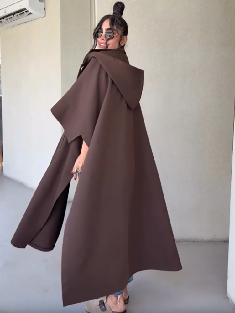 معطف طويل بتصميم كاب أنيق للنس - مراجعة Vintage Fashion Style Female وسعره